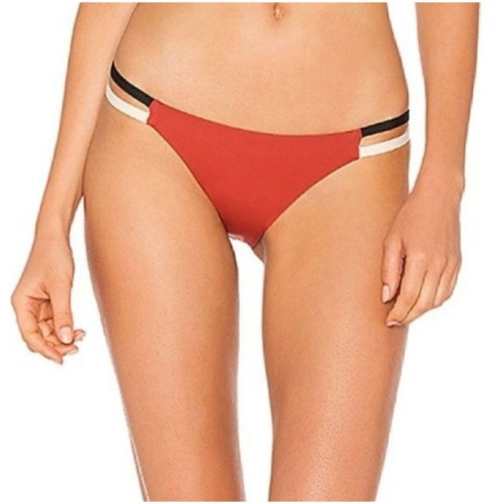 NWT Tavik Vine Swim Bottom Color Blocked in Rust - Small